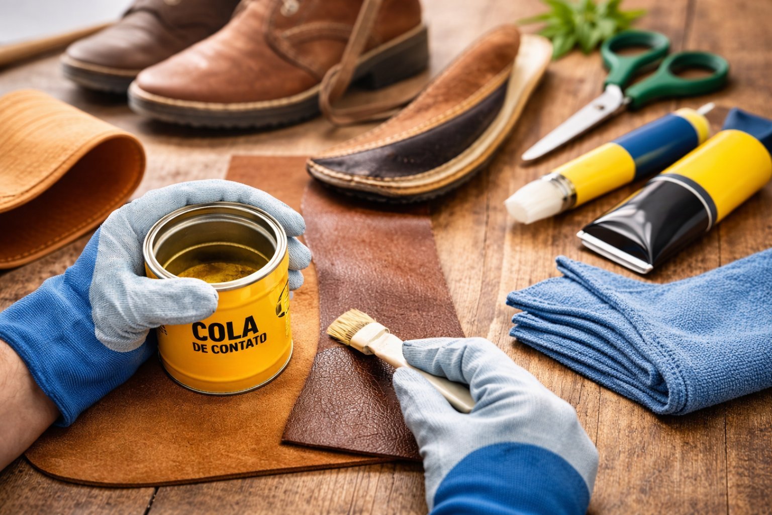 Como usar cola de contato (cola de sapateiro) para pequenos reparos.